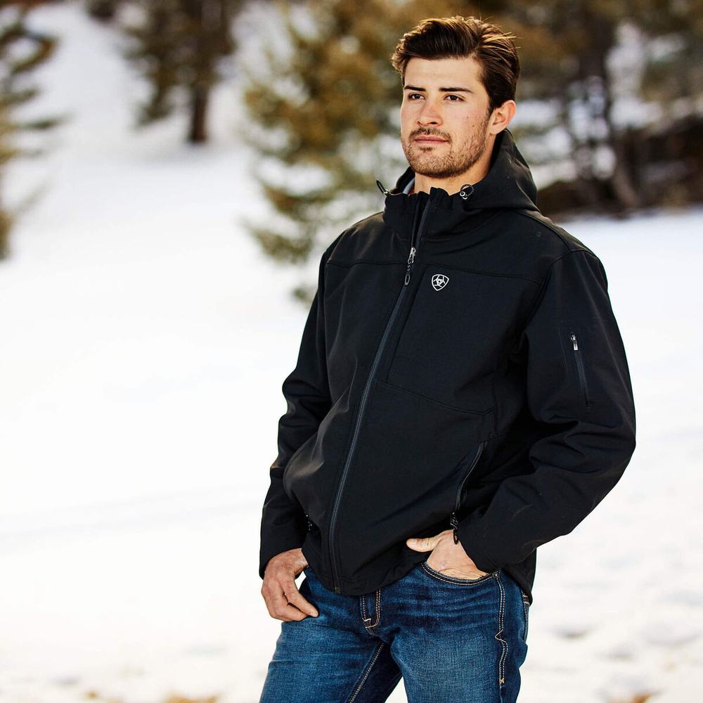 Pánské Bundy Ariat Vernon Softshell Vody Resistant Černé | LHJG-63829