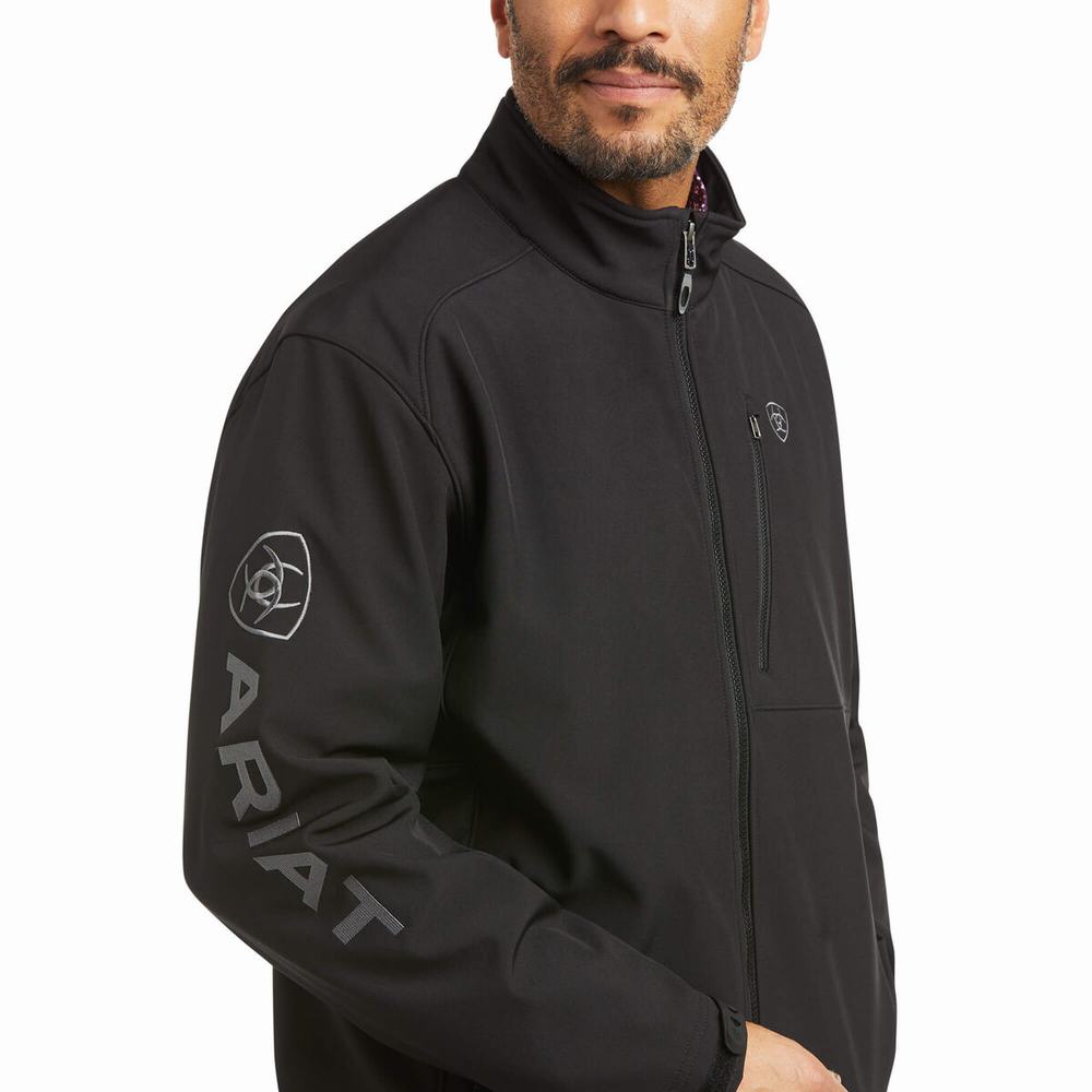 Pánské Jezdecké Kalhoty Ariat Logo 2.0 Patriot Softshell Vody Resistant Černé | KRZE-16752