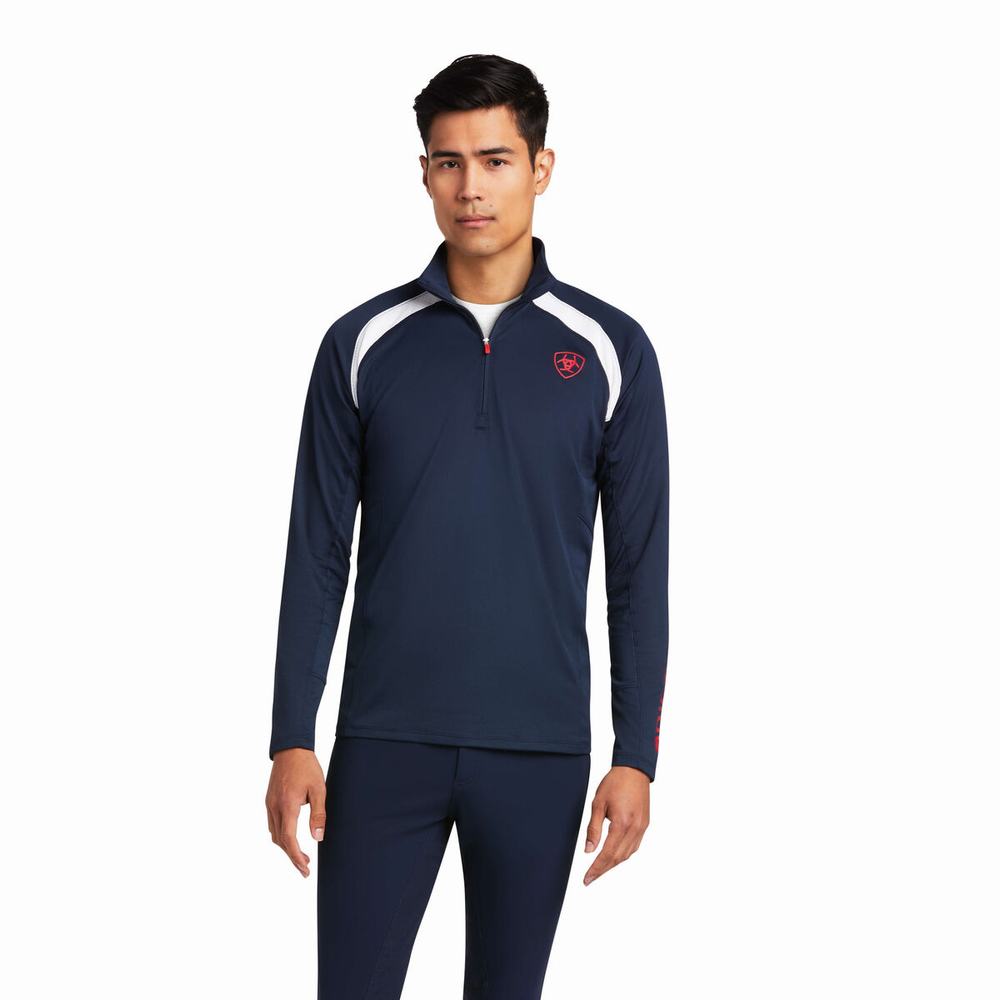 Pánské Jezdecké Kalhoty Ariat Sunstopper Team 1/4 Zip Viacfarebný | SCVD-37561