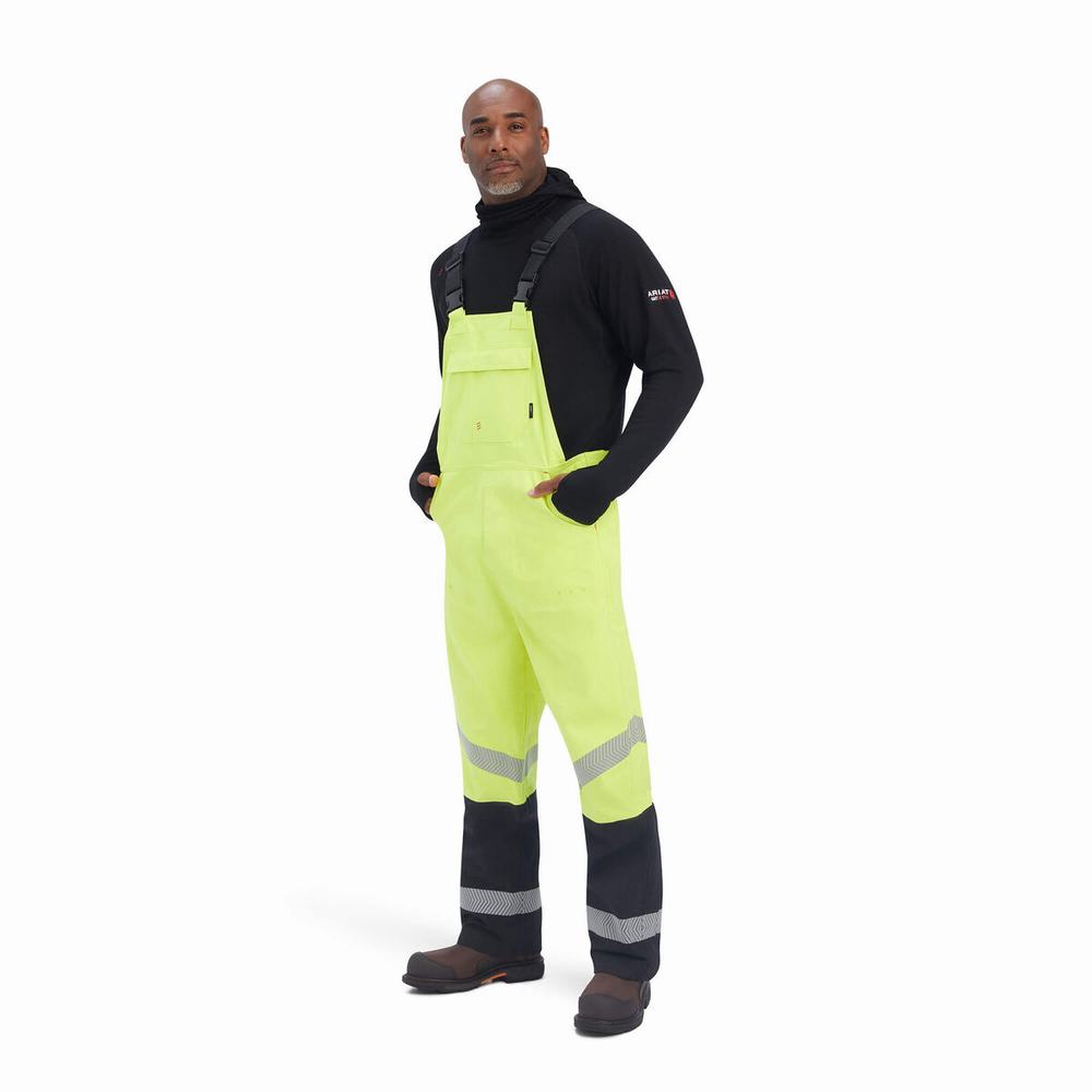 Pánské Kalhoty Ariat FR Hi-Vis Nepromokavé Žluté | TAFS-68294