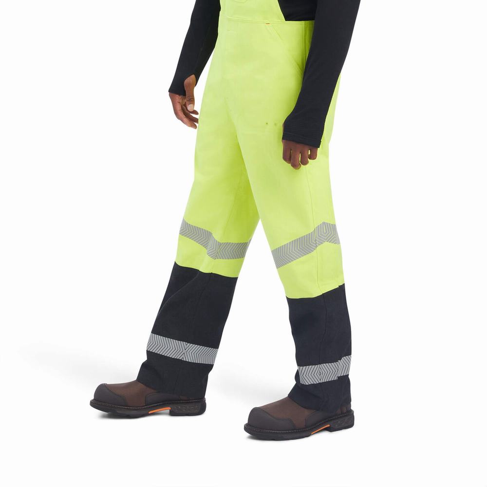 Pánské Kalhoty Ariat FR Hi-Vis Nepromokavé Žluté | TAFS-68294