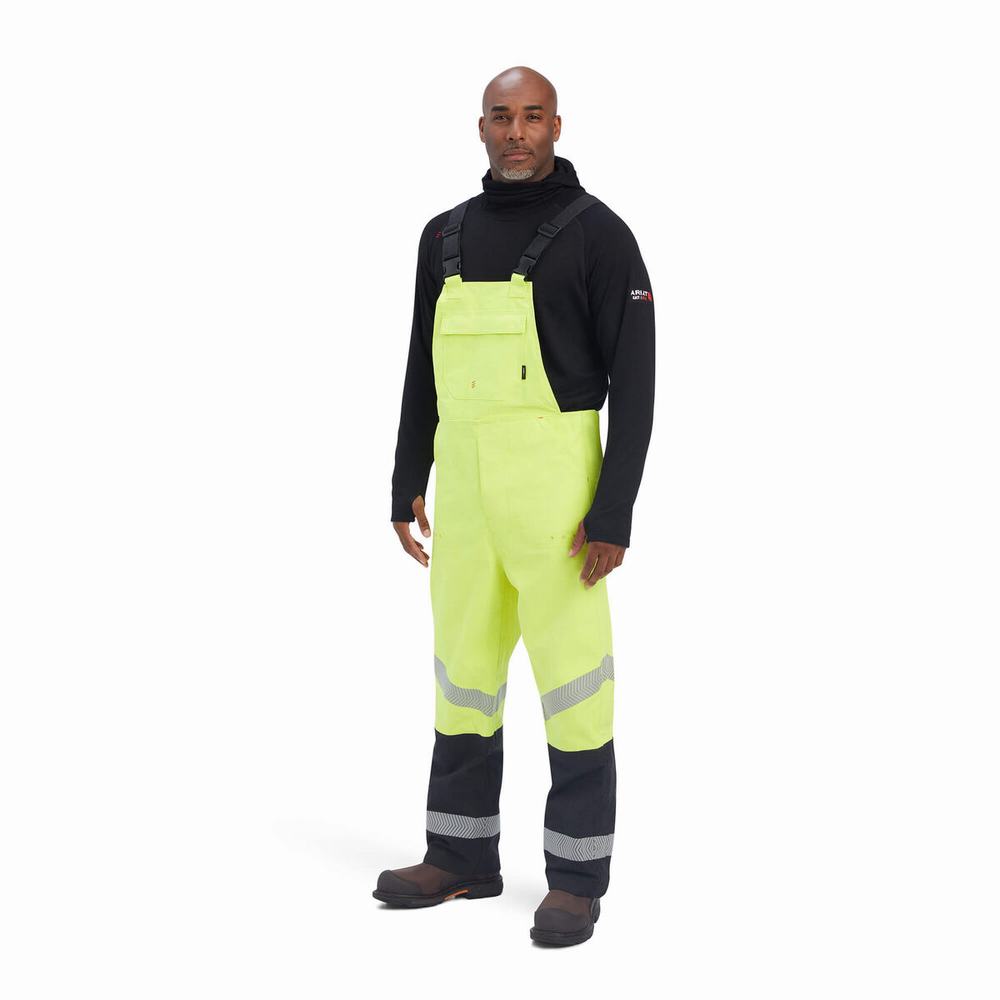 Pánské Kalhoty Ariat FR Hi-Vis Nepromokavé Žluté | TAFS-68294