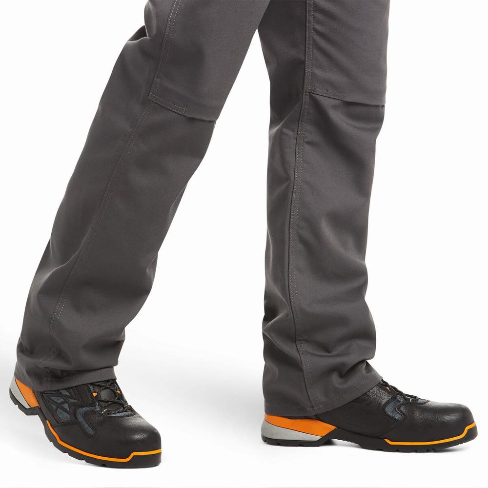 Pánské Kalhoty Ariat Rebar M4 Relaxed DuraStretch Platene 5 Pocket Cut Šedé | DZLG-52907