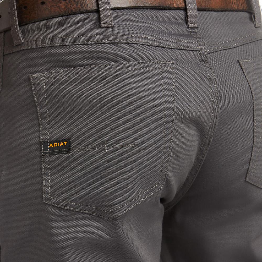 Pánské Kalhoty Ariat Rebar M4 Relaxed DuraStretch Platene 5 Pocket Cut Šedé | DZLG-52907