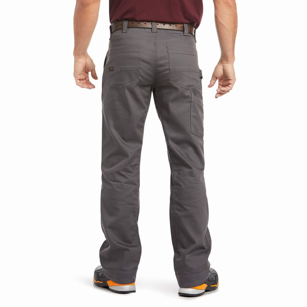 Pánské Kalhoty Ariat Rebar M4 Relaxed DuraStretch Platene Utility Cut Šedé | JXOZ-65218