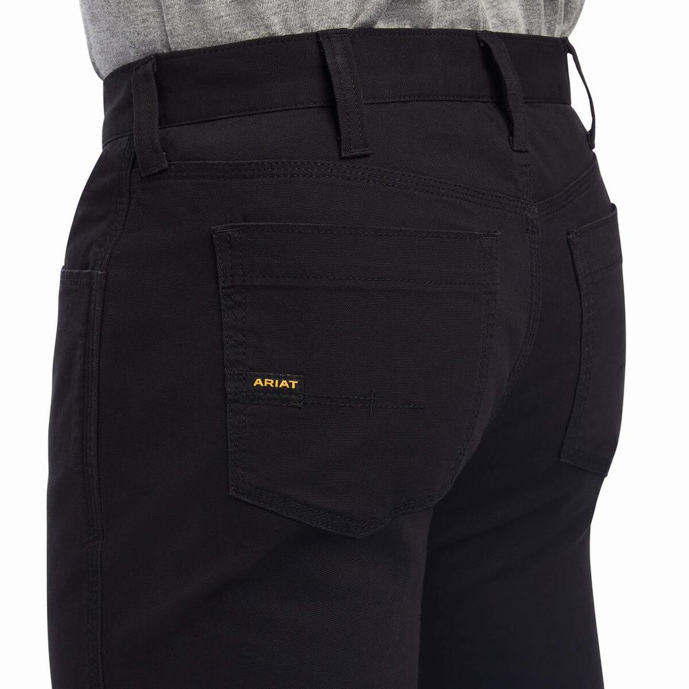 Pánské Kalhoty Ariat Rebar M7 DuraStretch Made Tough Černé | XVBR-92756