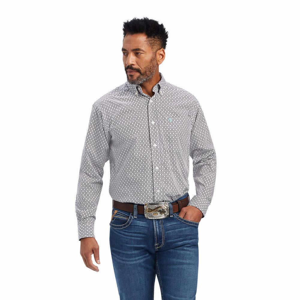 Pánské Košile Ariat Finleigh Classic Fit Bílé | TMGL-65480