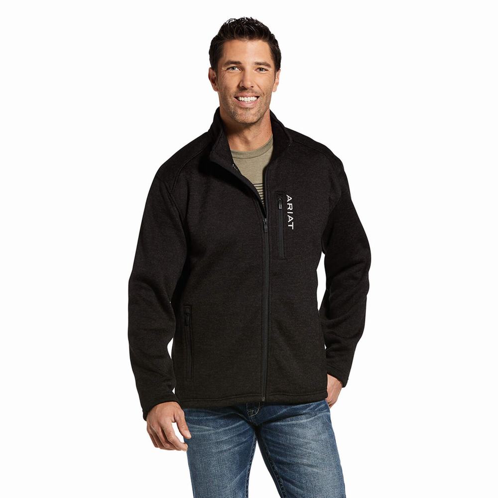 Pánské Mikiny S Kapucí Ariat Caldwell Full Zip Šedé | ZSEF-04927