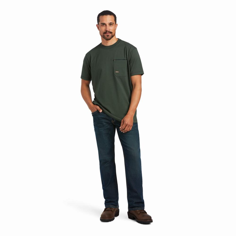 Pánské Short Sleeve Ariat Rebar Workman Viacfarebný | DIGQ-90134