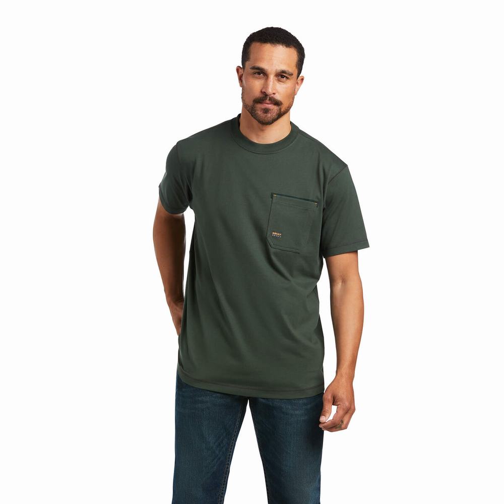 Pánské Short Sleeve Ariat Rebar Workman Viacfarebný | DIGQ-90134