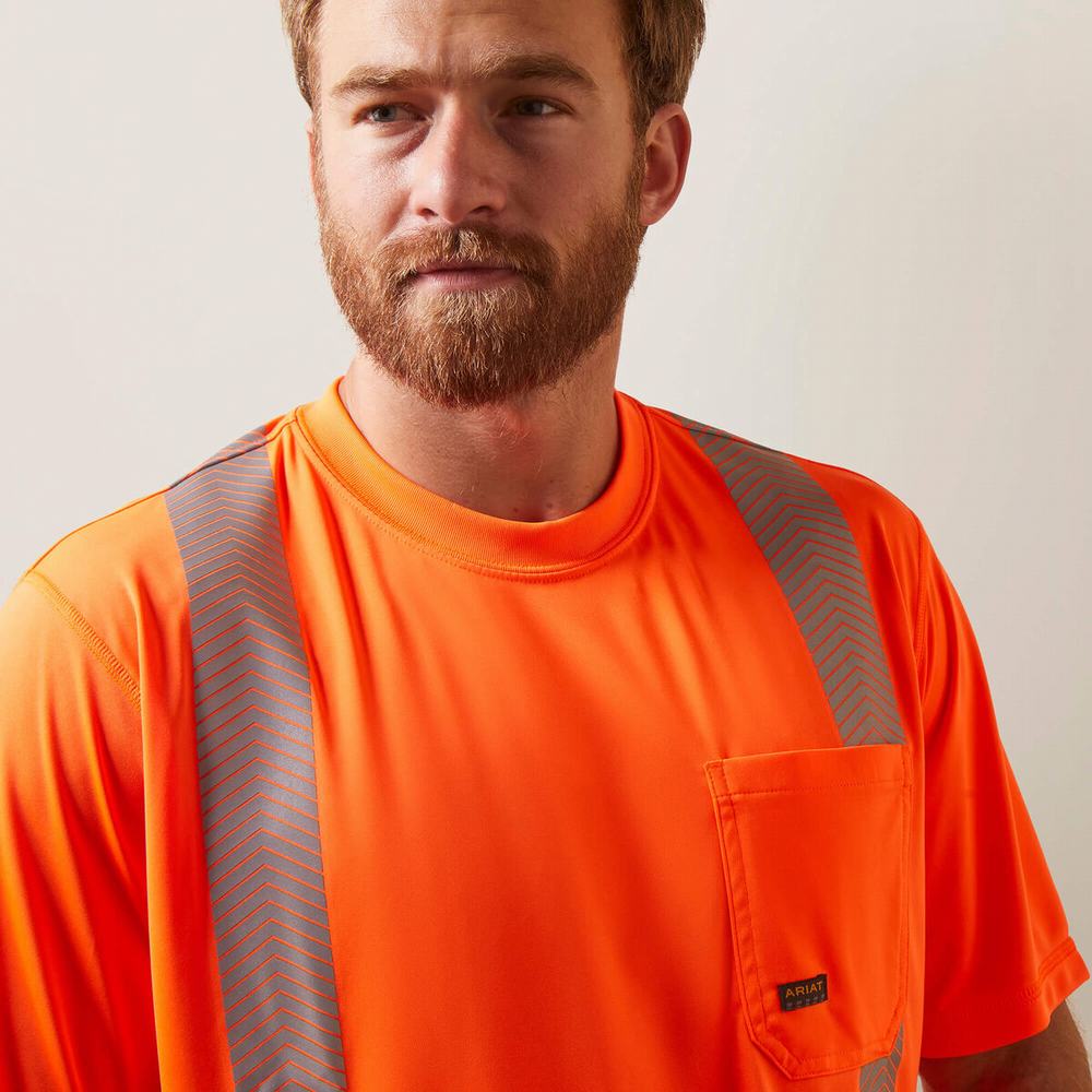 Pánské Topy Ariat Rebar Hi-Vis ANSI Oranžové | IEKO-84935